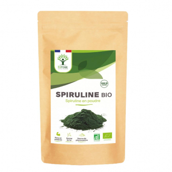 Spiruline Bio - Complément alimentaire - Superaliment - Energie - 65% Protéines - 17% Phycocyanine - BIOPTIMAL - 300g poudre