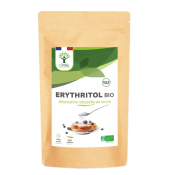 Erythritol Bio en Poudre - Zéro Sucre Zéro Calorie - Alternative Naturelle - Conditionné en France - Certifié écocert - 400g