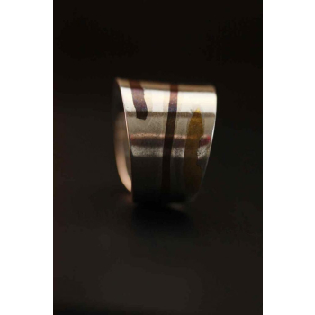 Bague Mokume en argent