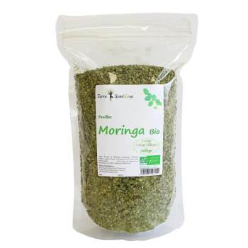 Feuille de Moringa BIO - 150gr + 50gr OFFERTS - Tisane - thé - Vitamine - Fer - Calcium