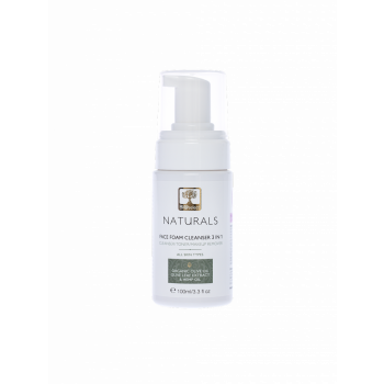 Mousse nettoyante naturelle pour le visage, le cou et les yeux - 100ml