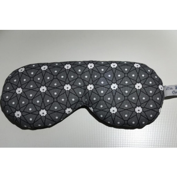 Masque relaxant pour les yeux au blé biologique graphique gris foncé