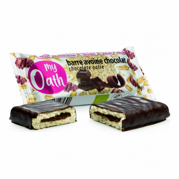 Barre Avoine-Chocolat enrobée de chocolat Bio 50g - My Oath
