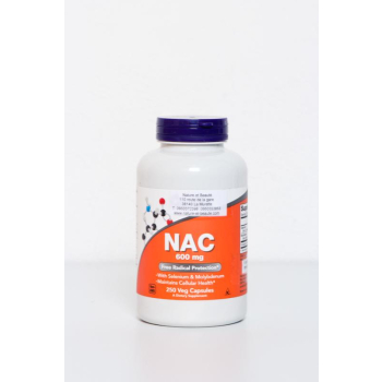 NAC, 600 mg, 250 capsules végétales 