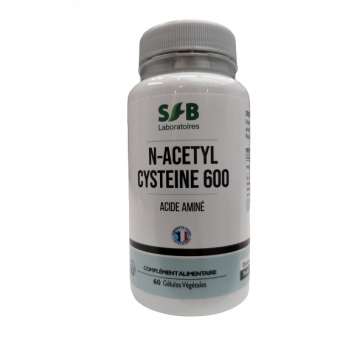 NAC N-acetyl cysteine 600-60 gélules-SFB