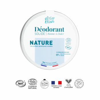 Déodorant solide certifié bio | Nature | 50g