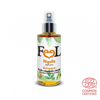 Nigelle BIO huile végétale 100ml Feel Oil - Cumin noir certifiée Ecocert - Nigella sativa L. Skeels