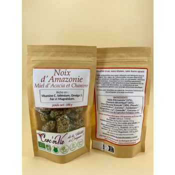 Noix d'Amazonie Miel d'Acacia et Chanvre 100gr