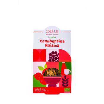 Biscuits bio Cranberries Raisins
