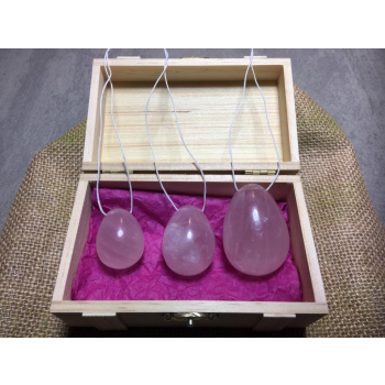 Oeufs Yoni quartz rose