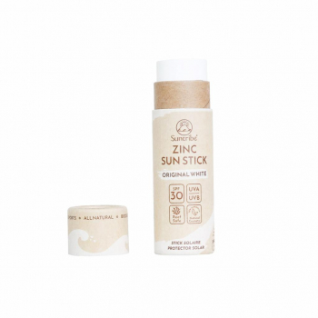 Stick crème solaire zinc naturelle - SPF 30 - Blanc - SUNTRIBE