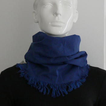 Le snood ou tour de cou Bucheron bleu jean - Homme