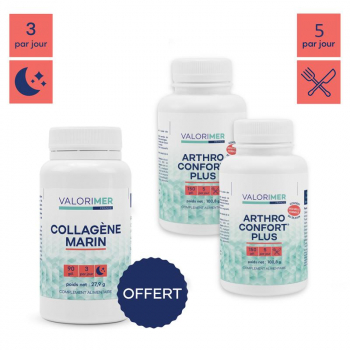 Pack Souplesse Articulaire : 2 arthro confort Plus + 1collagène OFFERT 