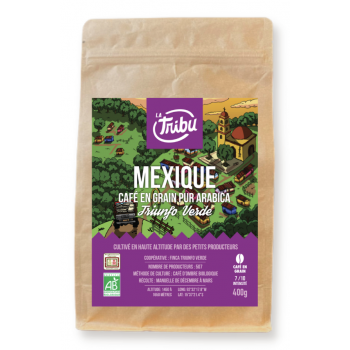 Café Triunfo Verde Mexique Grains 400g Équitable & Bio