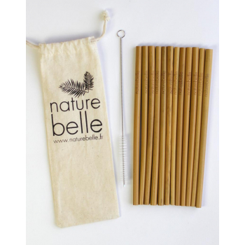 Pailles en bambou écologiques Naturebelle