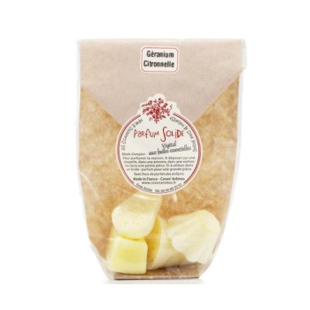 Parfum solide en cire végétale aux huiles essentielles - muguet-bergamote  50 gr - Ceven 'Arômes