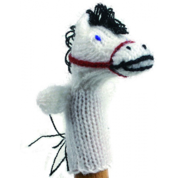 Marionette tricotée "cheval"