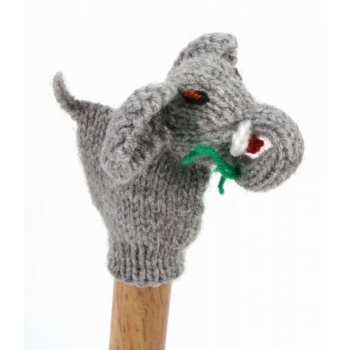 Marionette tricotée "eléphant"
