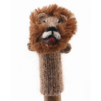 Marionette tricotée "lion"