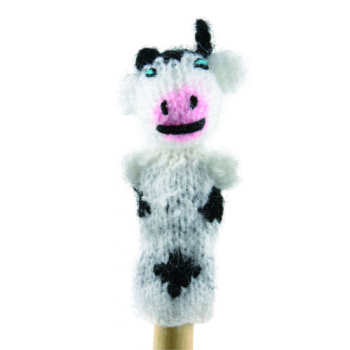Marionette tricotée "vache"
