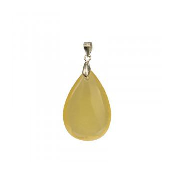 Pendentif en calcite orange