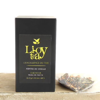 Pépites de vanille - thé noir vanille - boite 100g