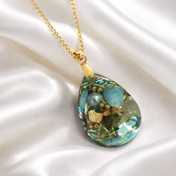 Pendentif orgonite goutte Régénération