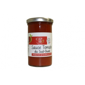 Sauce Tomate au piment d'Espelette BIO Origine Sud Ouest