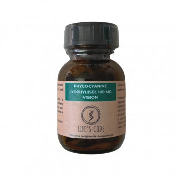 Phycocyanine lyophilisée Vision 100 mg par gélule + 7 actifs majeurs de la santé oculaire - 30 gélules végétales