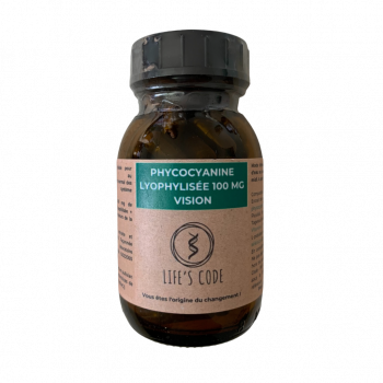 Phycocyanine lyophilisée Vision 100 mg par gélule + 7 actifs majeurs de la santé oculaire - 90 gélules végétales