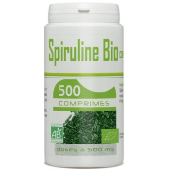 Spiruline Bio 500mg – 500 Comprimés