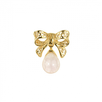 Pendentif quartz rose sur vermeil