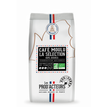 Café La Sélection Pur Arabica Bio moulu KG Les Prod'Acteurs