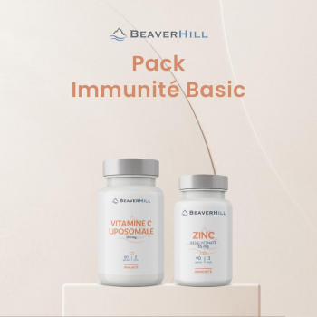 Pack IMMUNITÉ Basic - Vitamine C liposomale 500 mg et Zinc 15 mg