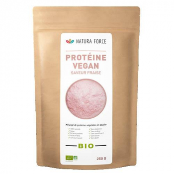 Protéine vegan bio fraise