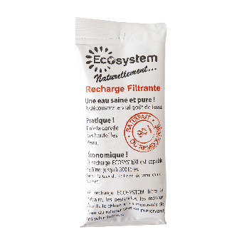 Recharge filtrante ecosystem 200 litres  1 mois