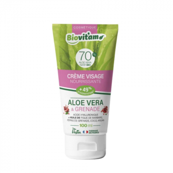 Crème visage Aloe vera et grenade 100 ml Biovit'Am BIO