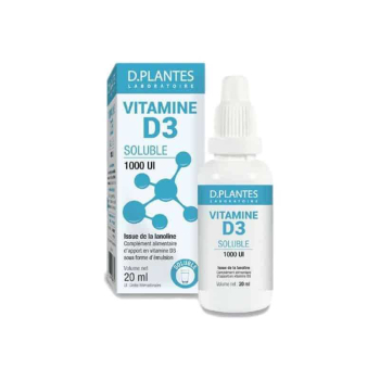 Vitamine D3 Soluble 1000 UI 25ml D. Plantes Laboratoire