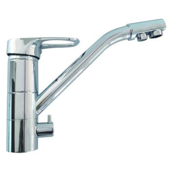 Robinet mitigeur 3 voies Classique Inox brillant