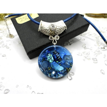 Pendentif orgonite ethnique Profondeurs Océanes