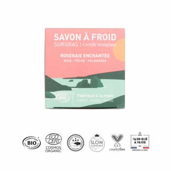 Roseraie Enchantée | Savon à froid surgras certifié BIO