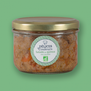 Salade de Quinoa aux Carottes Tomates Coriandre BIO
