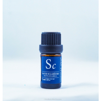 Huile Essentielle Sauge Sclarée 10ml BIO Distillerie Bleu Provence