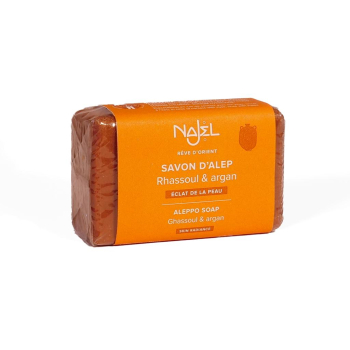 Savon d'Alep à l'argan et au rhassoul