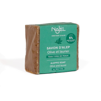 Savon d'Alep traditionnel 5% huile de baies de laurier 190g