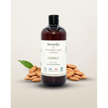 Savon liquide végétal pur olive certifié bio AMANDE 500ml