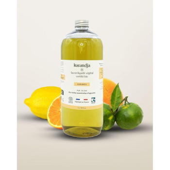 Savon liquide végétal pur olive certifié bio AGRUMES 1 L