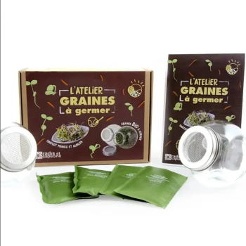 Coffret l'atelier graines à germer bio