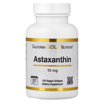 Astaxanthine,10mg, 120 capsules végétariennes à enveloppe molle