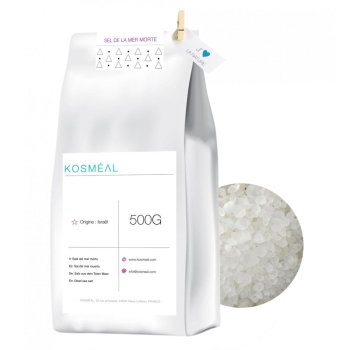 Sel De La Mer Morte D'Israël - 500g - Emballage Écologique En Papier Kraft Blanc